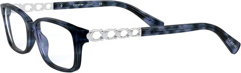 Coach HC6148 Prescription Eyewear Frames, Blue Tortoise/Demo Lens, 52 mm in Saudi Arabia