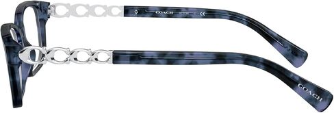 Coach HC6148 Prescription Eyewear Frames, Blue Tortoise/Demo Lens, 52 mm in Saudi Arabia