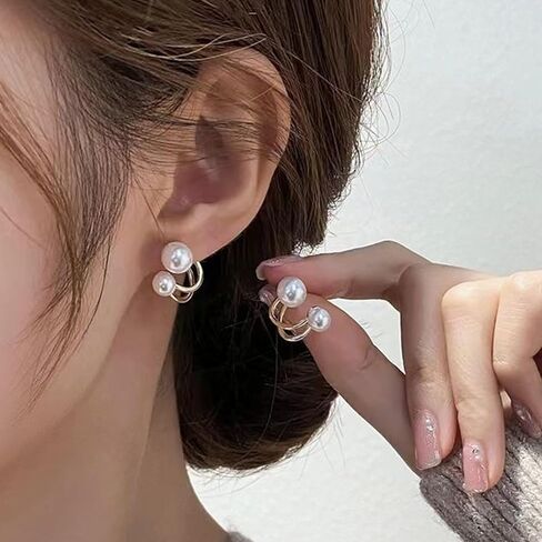 Gold Claw Earrings for Women Double Hoop Earrings for Single Piercing Sparkle Claw Earrings Ear Cuff Earrings for Girls Gold Cat Claw Earrings Jewelry Gift in Kuwait