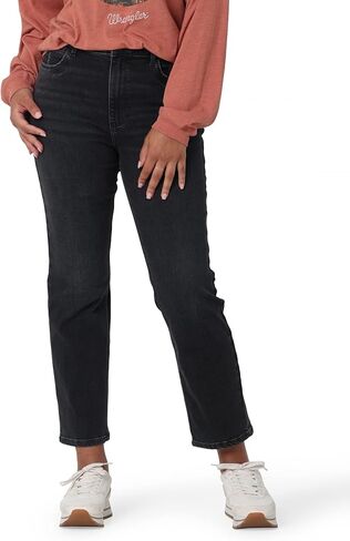 Wrangler Women's High-Rise Rodeo Straight Leg Crop Jean in Kuwait
