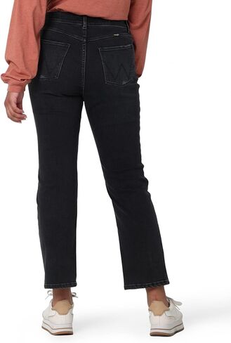 Wrangler Women's High-Rise Rodeo Straight Leg Crop Jean in Kuwait