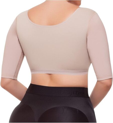 حمالة صدر نسائية من Fajitex مصحح لوضعية الجسم بعد العمليات الجراحية مع أكمام براسير بعد العملية 022100 (بيج، متوسط) in Kuwait