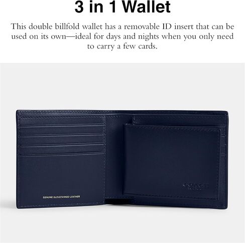 Coach Men's 3 in 1 Wallet in Burnished Leather in Saudi Arabia