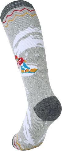 Zando Kids Ski Socks Winter Warm Socks Thermal Hiking Snowboarding Socks Thick Boot Socks for Boys Girls 1/2 Pairs in Saudi Arabia