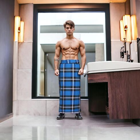 ثيرد اي اكسبورت طقم ملابس لافالافا مصنوع من القطن بنسبة 100% للرجال من هاندلوم، طقم من 3 قطع من قماش لافالافا، فيشتي للرجال من موندو كيرالا in Kuwait