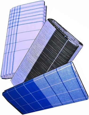 ثيرد اي اكسبورت طقم ملابس لافالافا مصنوع من القطن بنسبة 100% للرجال من هاندلوم، طقم من 3 قطع من قماش لافالافا، فيشتي للرجال من موندو كيرالا in Kuwait