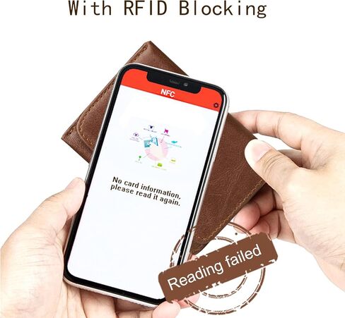 LITTLE · GRASS Leather Minimalist Trifold wallet for Men with RRID Protection and coin purse (Rfid Blocking with Coin Purse Dark Brown) in Saudi Arabia