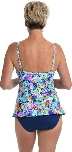 Maxine Of Hollywood Women's Ruffle Front Tankini Swimsuit Top in Saudi Arabia