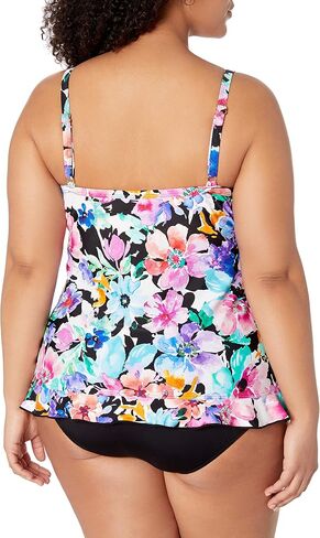 Maxine Of Hollywood Women's Ruffle Front Tankini Swimsuit Top in Saudi Arabia