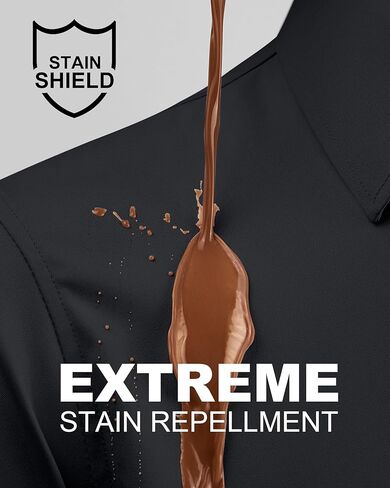 قمصان بقصة ضيقة من Lion Nardo للرجال بأكمام طويلة قمصان كاجوال بأزرار للأسفل قمصان خالية من التجاعيد ودرع البقع in Kuwait