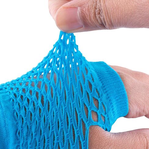 Fingerless Fishnet Neon Gloves for Parties, Costumes (12pk) in Saudi Arabia