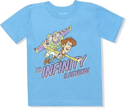 تي شيرت ديزني توي ستوري وودي آند باز لايت يير للأولاد قطعتين بأكمام قصيرة للأطفال الصغار والصغار - أزرق/رمادي in Kuwait