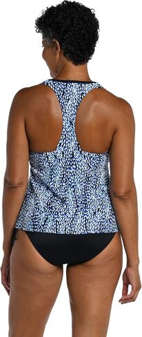Maxine Of Hollywood Women's Standard V-Neck Racer Back Tankini Swimsuit Top in Saudi Arabia