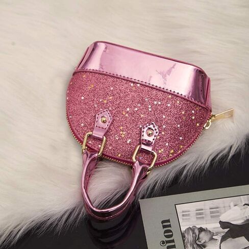 حقيبة يد JienClound للفتيات الصغيرات اللامعة للأطفال الصغار مزينة بالترتر على شكل نجمة وحقيبة كروس للأميرة ومحفظة صغيرة للفتيات in Kuwait