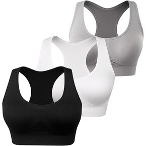 حمالة صدر رياضية WANAYOU Racerback للنساء - حمالة صدر مريحة للنوم بدون خياطة للتمرين واليوجا
