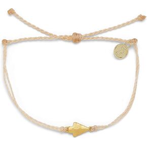 Pura Vida Silver or Gold Antique Arrowhead Bracelet - 100% Waterproof, Adjustable Band - Brand Charm in Saudi Arabia