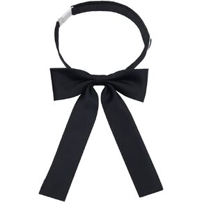 Mantieqingway Bow Ties for Women/Girls, Pre-tied Adjustable Bowties Solid Color Polyester Bow Tie for School Uniform Shirt