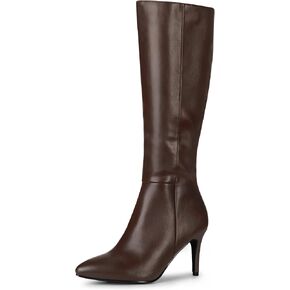 Allegra K Women's High Heels Pointed Toe Stiletto Heel Knee High Boots in Saudi Arabia