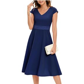 فستان حفلات الكوكتيل مناسب ومتوهج من Gardenwed للنساء برقبة على شكل حرف V وأكمام قصيرة وفساتين شبه رسمية لحفلات العودة للوطن in Kuwait