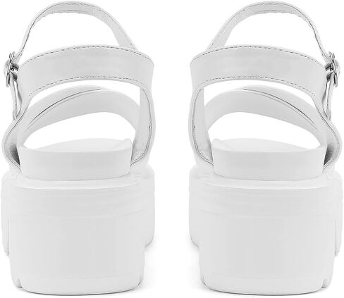 صنادل Meiiei ​​النسائية ذات المنصة المكتنزة، نعل العروة وكعب مكتنز كتلة الصنادل الصيفية المفتوحة عند الأصابع مع حزام الكاحل قابل للتعديل in Kuwait