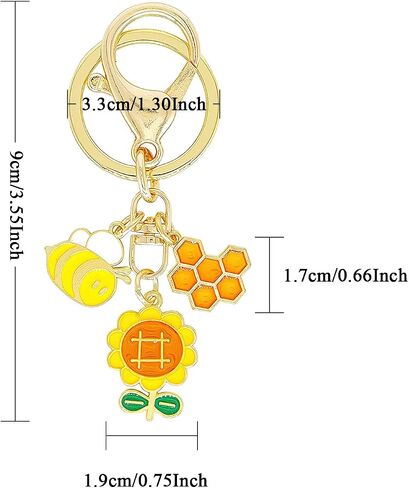 ZYLLGLOW Cute Keychain Aesthetic Keychain Accessories Kawaii Key Ring for Women,Keychain For Girl Charm for Airpod,Backpack in Kuwait