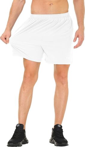 Cakulo Men's 5 Inch Running Tennis Shorts Quick Dry Athletic Workout Active Shorts with Pockets in Saudi Arabia