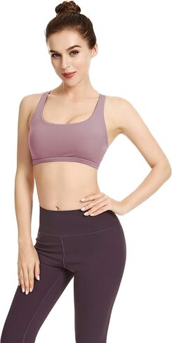 QUEENIEKE Womens Yoga Sport Bra Light Support Strappy Free to Be Bra 77889 in Kuwait