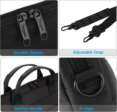 حقيبة لابتوب Taygeer 15.6 بوصة، حقيبة كمبيوتر محمول رفيعة للرجال والنساء، حقيبة حمل محمولة للأعمال وحقيبة كتف للكمبيوتر المحمول، 15 ملحق للكمبيوتر المحمول متوافق مع HP/Dell/Lenovo/Asus/Microsoft Surface in Kuwait