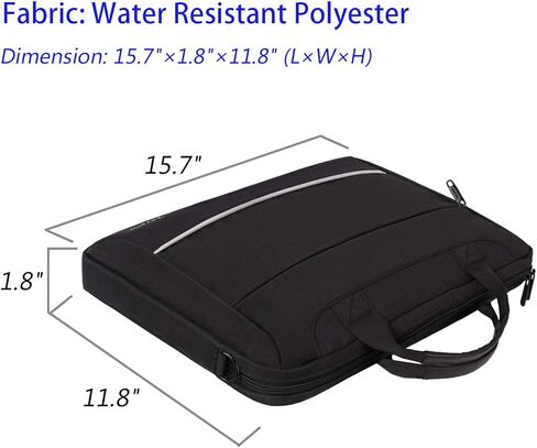 حقيبة لابتوب Taygeer 15.6 بوصة، حقيبة كمبيوتر محمول رفيعة للرجال والنساء، حقيبة حمل محمولة للأعمال وحقيبة كتف للكمبيوتر المحمول، 15 ملحق للكمبيوتر المحمول متوافق مع HP/Dell/Lenovo/Asus/Microsoft Surface in Kuwait