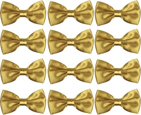 Neck Bowtie Tuxedo for Men Adjustable Solid Satin Pre-tied 12 Pcs Wedding Party in Kuwait