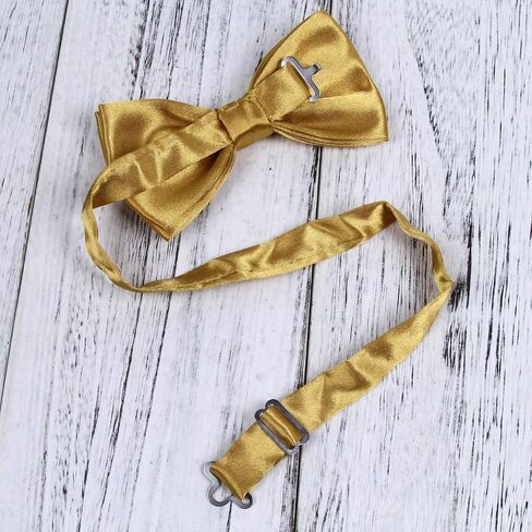 Neck Bowtie Tuxedo for Men Adjustable Solid Satin Pre-tied 12 Pcs Wedding Party in Kuwait