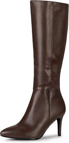 Allegra K Women's High Heels Pointed Toe Stiletto Heel Knee High Boots in Saudi Arabia