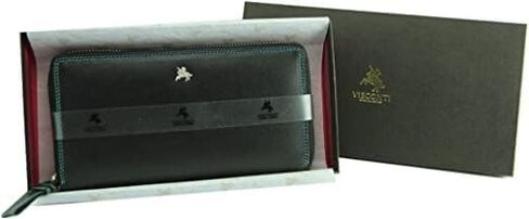 Visconti Spectrum 33 Multi Colored Soft Leather Ladies Wallet Purse Clutch (Red Multi), Large in Saudi Arabia
