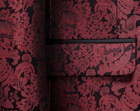 بدلة MOGU الرجالية المكونة من 3 قطع بقصة ضيقة وشال وطية صدر السترة لحفلات الزفاف اليومية (بدلة سترة + بنطلون + سترة) in Kuwait