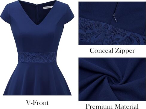 فستان حفلات الكوكتيل مناسب ومتوهج من Gardenwed للنساء برقبة على شكل حرف V وأكمام قصيرة وفساتين شبه رسمية لحفلات العودة للوطن in Kuwait