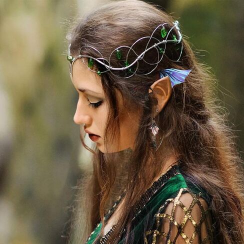 MDRTIRIM التنين أجنحة شكل تأثيري الأذن التفاف الأكمام قلادة دون ثقب الجنية آذان قزم كليب لا ثقب الأذن الكفة المعلقات اليدوية هيبوالرجينيك سحر الأذن لالتقاط الصور تبادل لاطلاق النار الدعائم الطرف in Kuwait