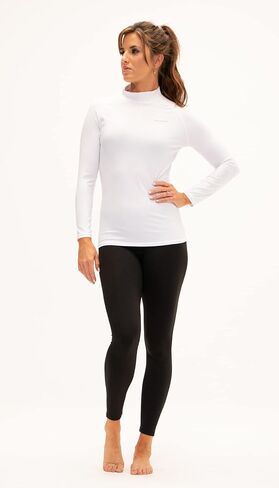 DEVOPS 3 Pack Women's Compression Shirt Dry Fit Nock Turltle Neck Long Sleeve Running Athletic T-Shirt Workout Tops in Kuwait