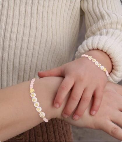 اليوم الأول من المدرسة/رياض الأطفال/مرحلة ما قبل المدرسة/الصف الأول إلى الخامس أساور للأم والابنة سوار العودة إلى المدرسة أساور هدايا للأم وأنا in Kuwait