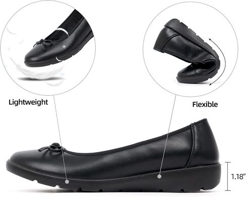 VJH confort Women’s Mary Jane Flats Comfortable Round Toe Arch Support Walking Shoes in Kuwait