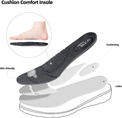 VJH confort Women’s Mary Jane Flats Comfortable Round Toe Arch Support Walking Shoes in Kuwait