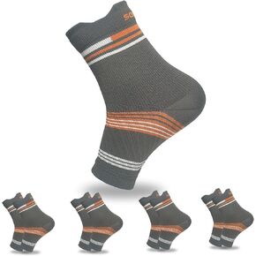 4 Pairs Light Compression Socks for Men Women Kids, Open Toe Compression Socks, 8-15 mmHg Soothe Socks