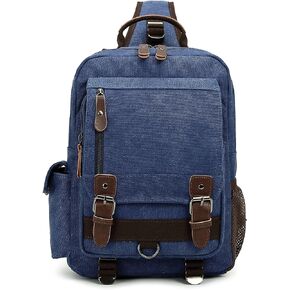 Sechunk Canvas backpack Messenger Bag Sling Bag Cross Body Bag Shoulder Bag For Men Women