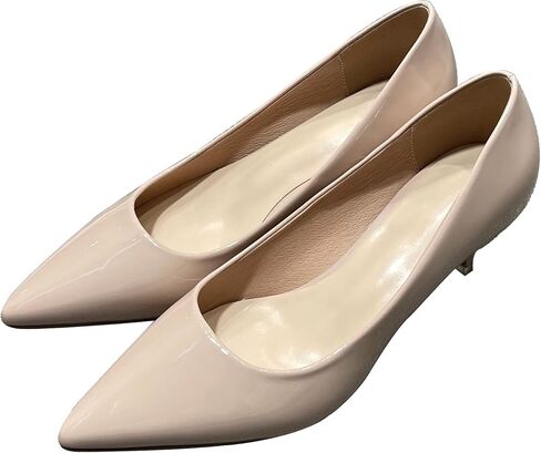 Women's Low Kitten Heel Pumps Classic Fashion Dress Pumps Simple Heeled Shoes for Office Work in Kuwait