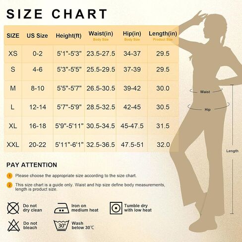 FireSwan Women's Flare Yoga Pants with Pockets V Waist Flared Leggings High Waisted Bootcut Workout Pants Tummy Control(Black L) in Saudi Arabia
