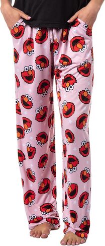 Sesame Street Women's Elmo Muppet Face Tossed Print Sleep Pajama Pants in Kuwait