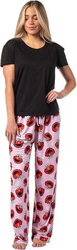 Sesame Street Women's Elmo Muppet Face Tossed Print Sleep Pajama Pants in Kuwait