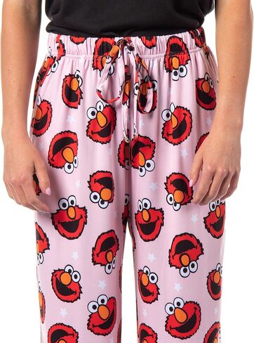 Sesame Street Women's Elmo Muppet Face Tossed Print Sleep Pajama Pants in Kuwait