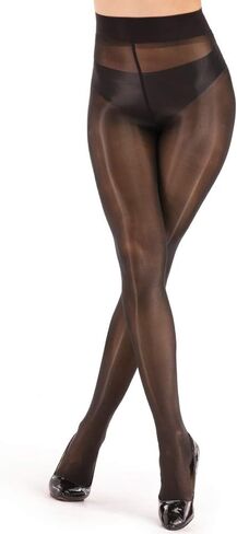 ARRUSA Women's Super Sexy Shiny Sheer Control Top Footed Tights Silk Stockings Ultra Shimmery High Waist Pantyhose…… in Kuwait
