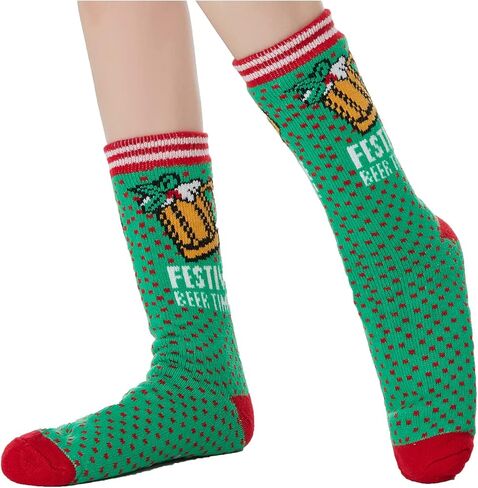 TSANGWAI جوارب نسائية للنعال جوارب غير قابلة للانزلاق للنساء شتاء دافئ ناعم منفوش دافئ بطانة صوف جوارب منزلية in Kuwait