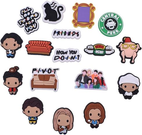 دلايات كروك لطيفة للفتيات على شكل رسوم كرتونية لأحذية Croc حزمة دلايات دبابيس كروك لتقوم بها بنفسك صالة القط مرآة هدايا أصدقاء تركيا Slogen in Kuwait